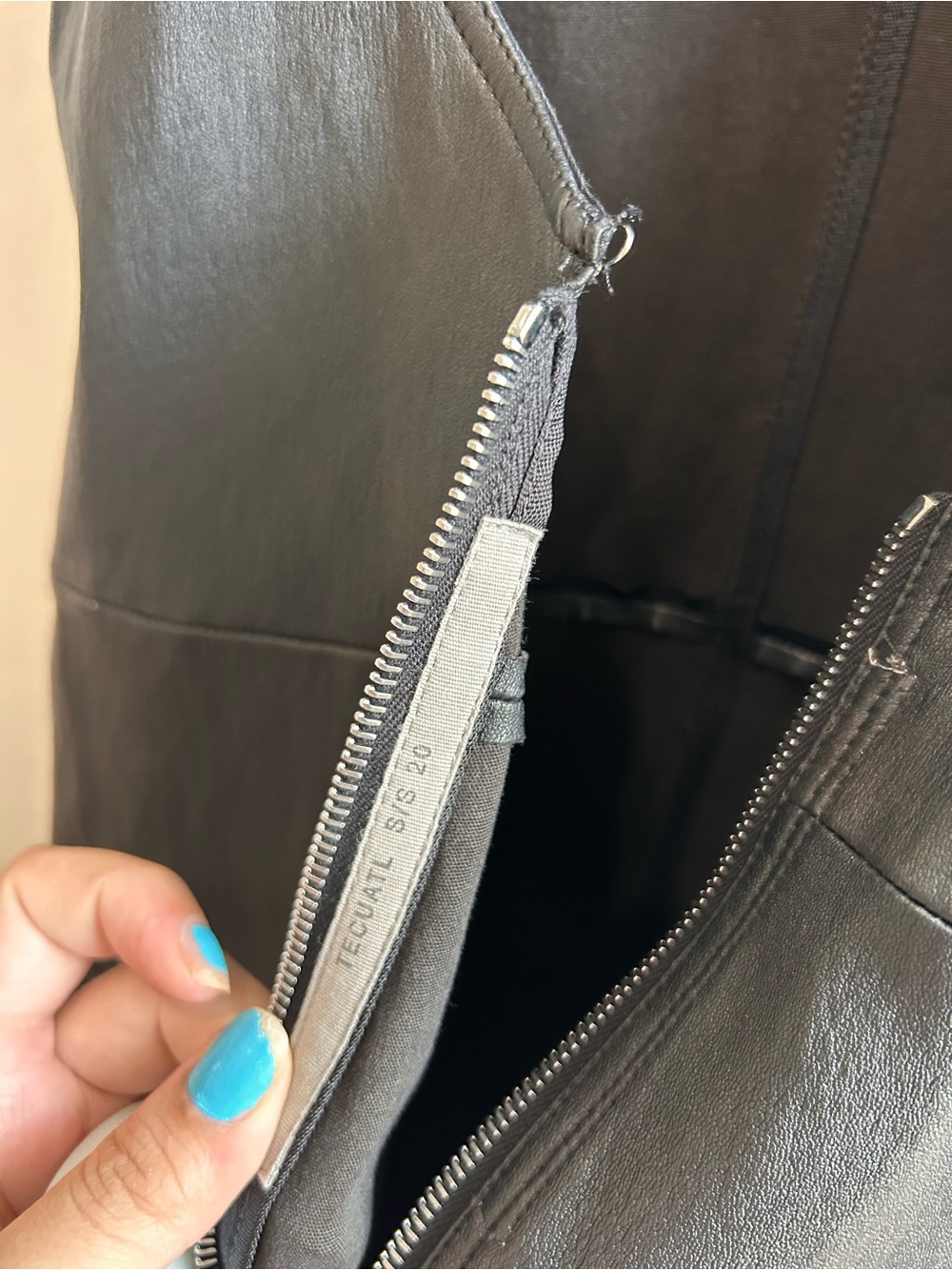 Rick Owens Black Leather Open Back Dress 8 - Picture 5 of 9